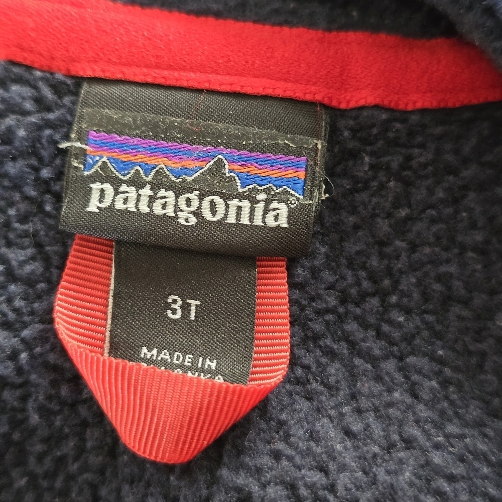 Patagonia Baby Toddler Better Sweater Navy Jacket Size 3T - Picture 3 of 4